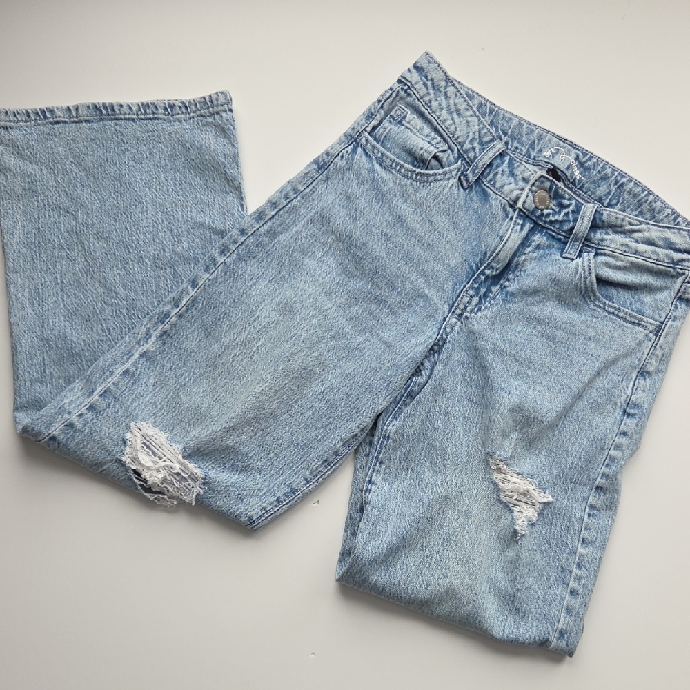 Art Class Light Blue Distressed Kids Jeans
